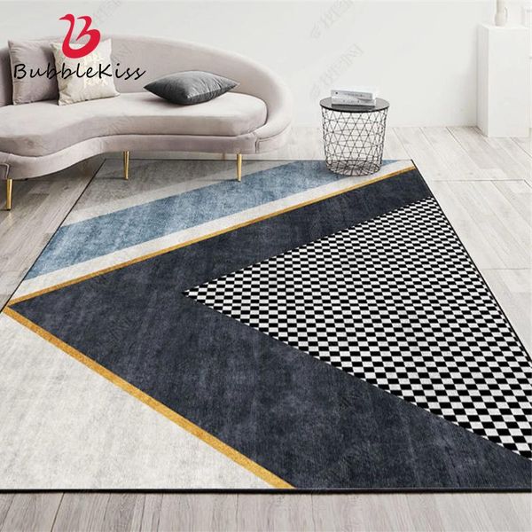 

carpets bubble kiss modern light luxury style carpet pink blue simple geometric design kids room soft home bedside decorative rug