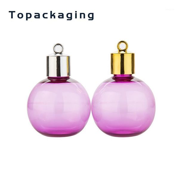 

storage bottles & jars 75ml christmas ball hanging bottle ornament xmas party gift empty cosmetic packaging booze decoration with ribbon cus