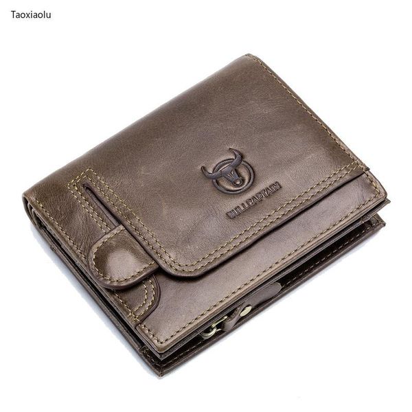 

wallets men genuine leather wallet travel passport cover case document holder folding coin purse, Red;black