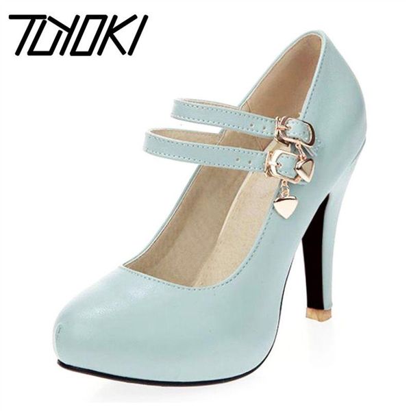 

dress shoes tuyoki women platform high heel spring zapatos mujer footwear fashion heeled pumps heels size 31-43 p17529, Black