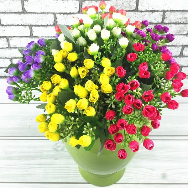 

decorative flowers & wreaths 1pc artificial small buds simulation silk office el diy flower po living room wedding party birthday