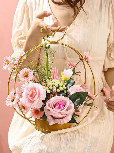 

decorative flowers & wreaths home decor artificial rose simulation christmas wedding decoration room indoor tableornaments creative nord