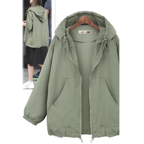 

casual dresses new women's hooded jackets spring autumn causal windbreaker women basic jacket coats zipper loose jackets famale oversiz, Black;gray