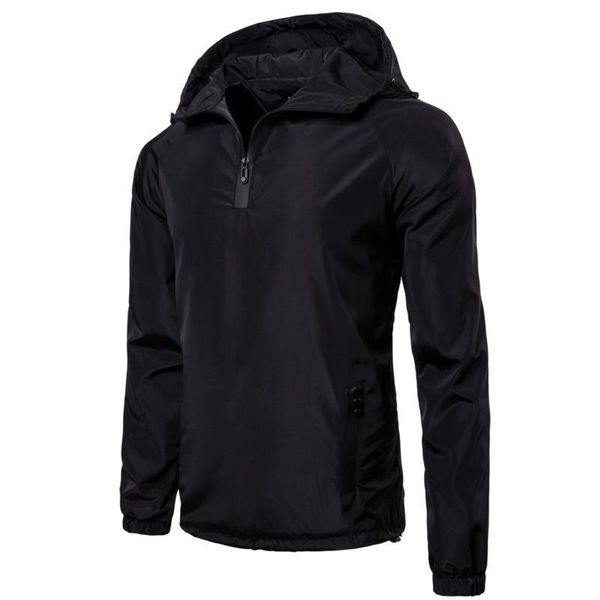

men's jackets autumn solid color mens casual jacket fashion hooded big size men coat hood outerwear coats male, Black;brown