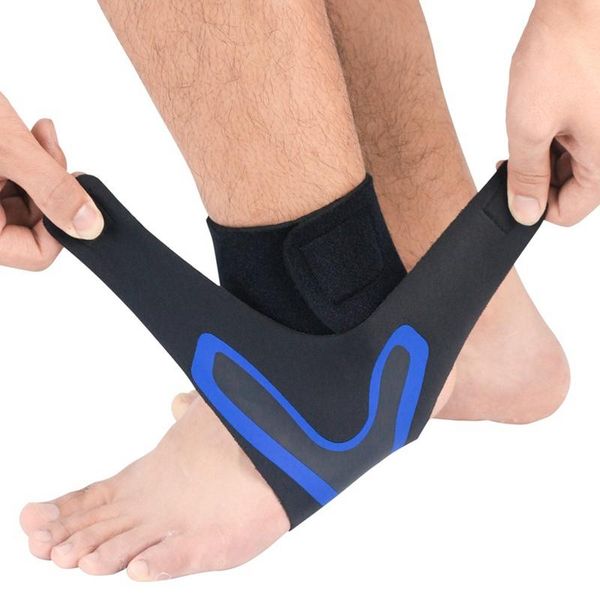 

ankle support socks men women lightweight breathable compression anti sprain left / right feet sleeve heel cover protective wrap, Blue;black