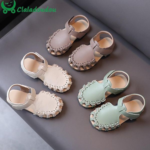 

12-16cm brand toddler girls boys beach sandals,pu leather closed toe strap kids women summer sandals,green solid infant walkers sandals, Black;red