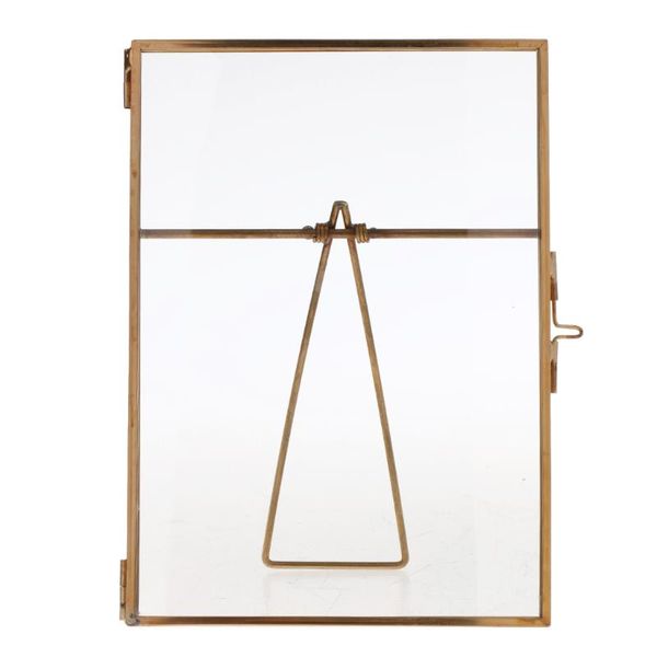 

frames magideal metal & glass po frame portrait holder tanding diy gift double view