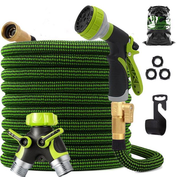 

water gun & snow foam lance garden multifunctional sprinkler hose set solid brass fittings flexible lightweight outdoor long pipe