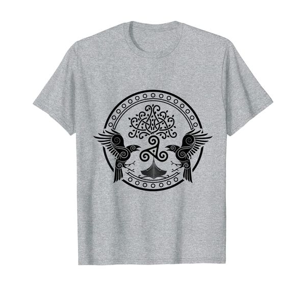 

Viking Huginn and Muninn Celtic ODIN' Ravens T-Shirt God, Mainly pictures