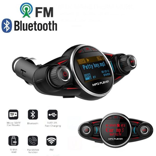 

& mp4 players wireless bluetooth v4.0 handscar kit fm transmitter mp3 player support u disk / tf card music usb charging 40nt23