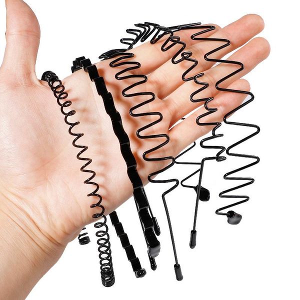 

hair clips & barrettes 2021 fashion black wave headband hip- sport for mens women simple hairband accessories, Golden;silver