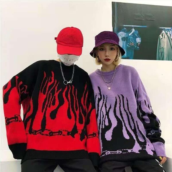 

boyfriend long sleeve flame women sweaters batwing knitted womens fall purple red oversized o neck, White;black