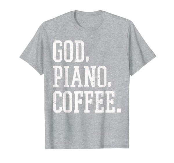 

piano tshirt music instrument t-shirt pianist musician gift, White;black