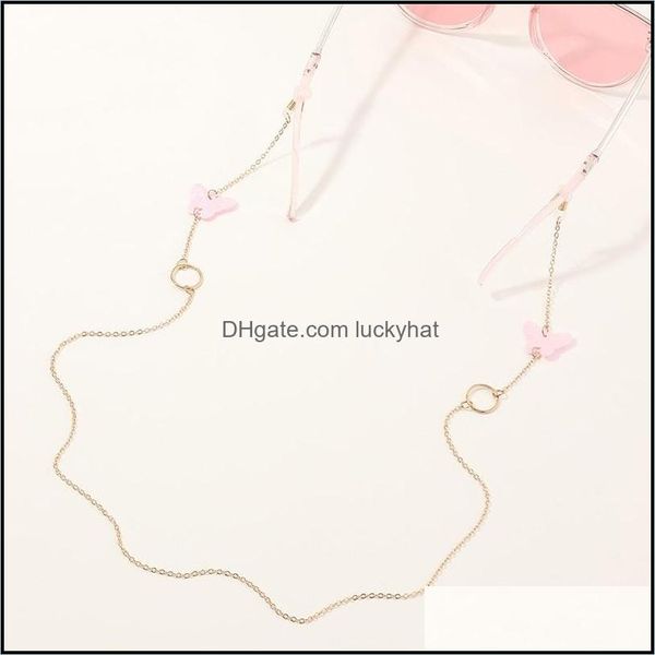 

eyeglasses chains eyewear & aessories butterfly circle lanyard hold straps cords glasses chain fashion women sunglasses aessories drop deliv