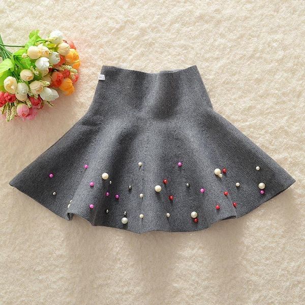 

skirts baby girls knit princess bead tutu for winter casual bottom kids school miniskirts girl clothing11, Blue