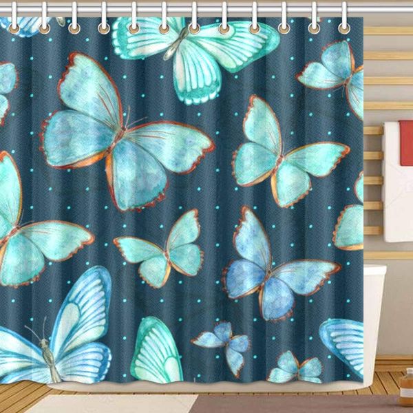 

fantasy butterfly shower curtain bathroom sets, novelty bath decoration polyester curtain 72 x 72 inches