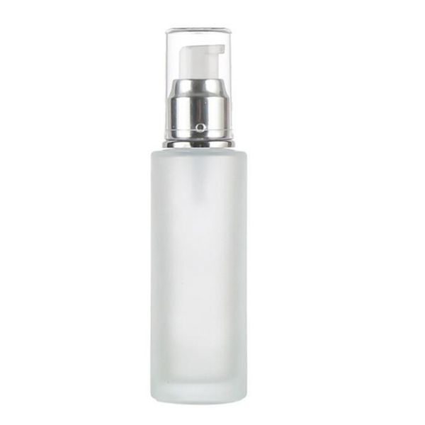 

20ml 30ml 40ml 50ml frosted glass bottle lotion mist spray pump bottles cosmetics sample storage containers jars pot perfume bottle
