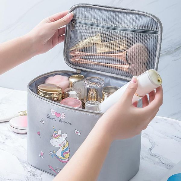 

storage bags large capacity travel cosmetic organizer portable multifunction case toiletry with handle waterproof personalised