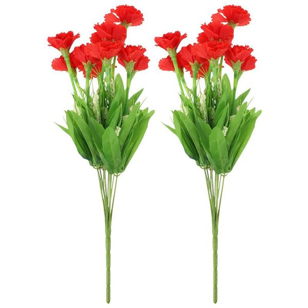 

decorative flowers & wreaths 2 bunches bouquet decors home flower arrangement simulation carnation