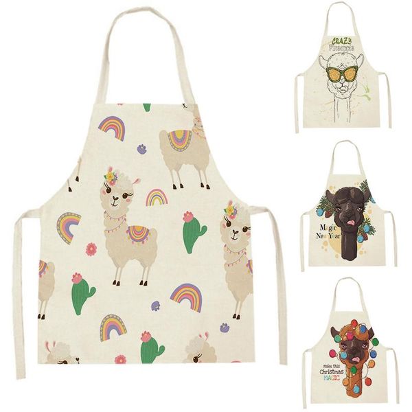 

aprons wqj82 kitchen for women linen bibs household cleaning apron home waterproof chefs cooking baking child