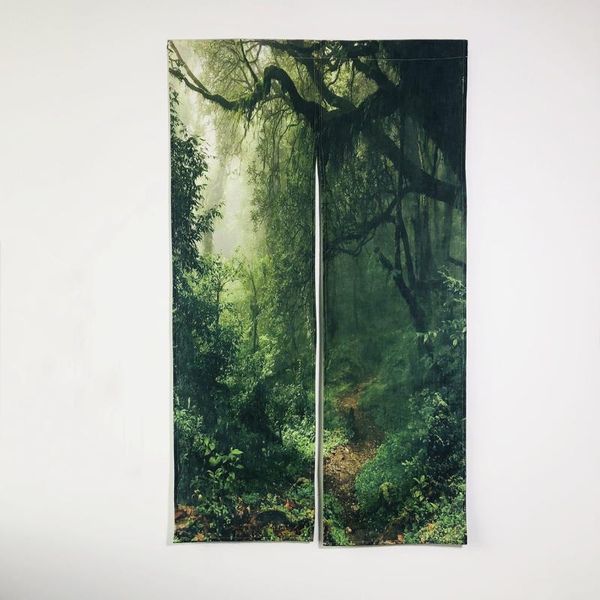 

curtain & drapes forest doorway feng shui japanese noren for home decor