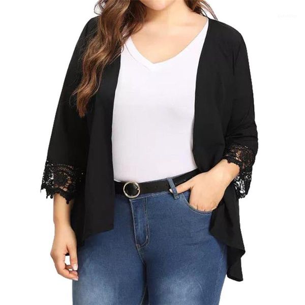

women's jackets coats and women summer feminine fashion plus size lace open front loose causal lightweight kimono cardigan outwear1, Black;brown