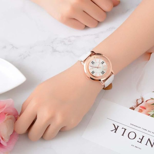 

wristwatches comfortable casual ladies designer watches luxury watch women simple auger leather stainless steel quartz clock wrist decoratio, Slivery;brown