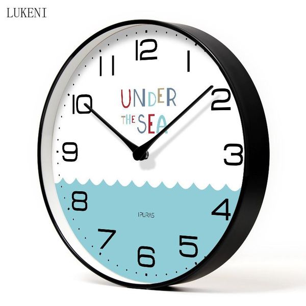 

wall clocks under the sea classic silent clock ten inch/ twelve fourteen inch home decor