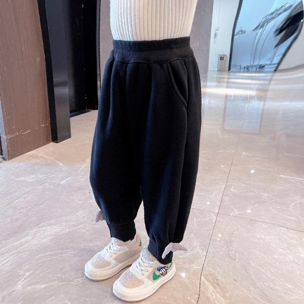 

trousers winter pants for girls thick warm girl cotton padded kids toddler baby clothes, Blue