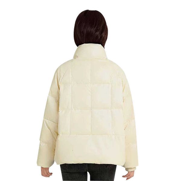 

down et women's short 2021 fashion trend white duck work clothes small coat, Black