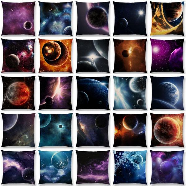 

cushion/decorative pillow linen mysterious universe vast outer space beautiful planets gorgeous radiance cushion cover car decor sofa throw