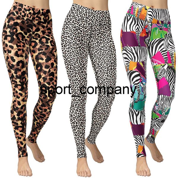 

women high waist leggings for fitness gym clothing peach hip sports pants leopard legging animal sportswear