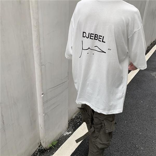

tee 21ss skeleton shirt oversized t-hop song the mute t-shirts, White;black
