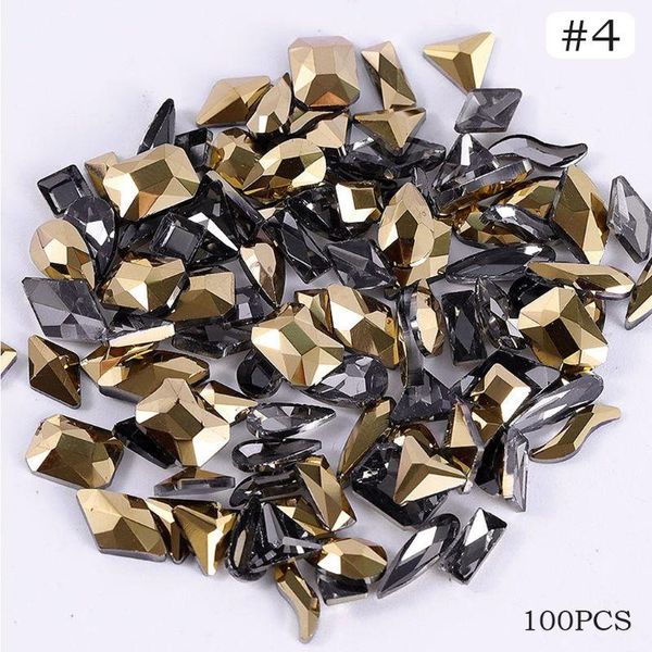 

nail art kits mixed 100pcs crystal ab rhinestones strass shiny glass stones