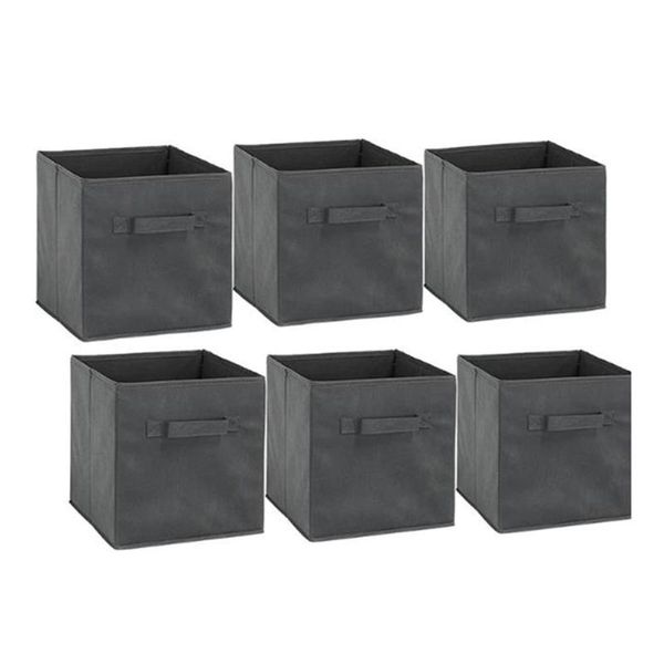 

storage drawers non woven box folding organizer with handle for home cabinet