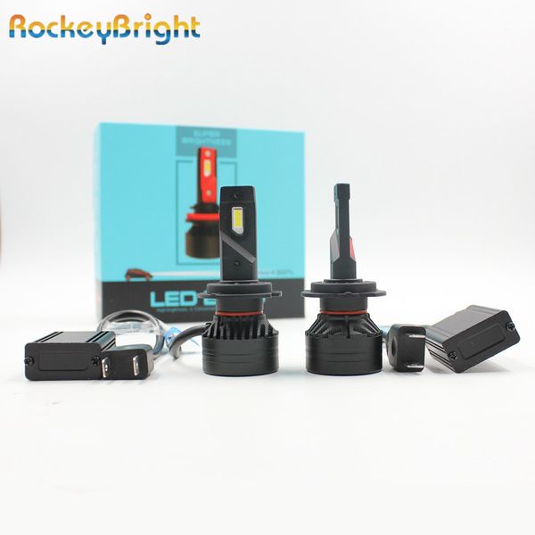 RockeyBright F3 10000LM LED H8 H9 H11 H1 H1 H4 90W Яркий белый H1 H3 880 881 H16 9005 LED H7 фар