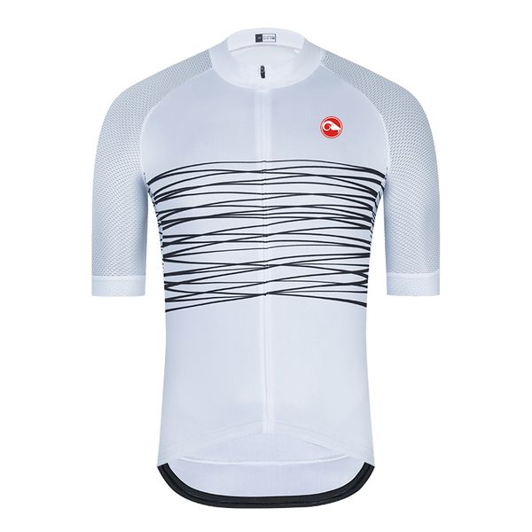 

2021 summer bike shirt men's cycling jersey short sleeve sportswear clothing road bike jersey maillot ciclismo hombre team shirt, White;black