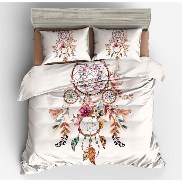 

dream catcher bedding set 2/3pcs  size bohemian style duvet cover bed housse de couette with pillowcase sets