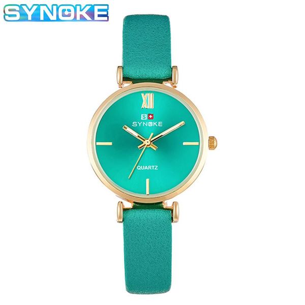 

wristwatches synoke women watches ladies quartz belt wrist for girl's gift relogio feminino 2021, Slivery;brown