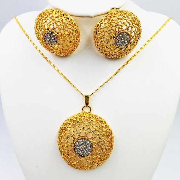 

earrings & necklace fashion jewelry woman set pendant romantic wedding party travel, Silver
