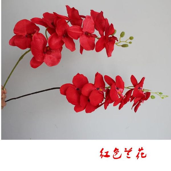 

10pcs/lot fake single stem vanda phalaenopsis oncidium moth orchid for wedding home artificial decorative silk flowers & wreaths