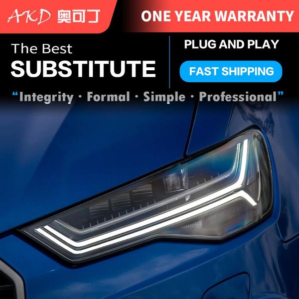 

other lighting system akd head lamp for a6 c7 led headlight 2012-2021 headlights drl turn signal high beam angel eye projector lens