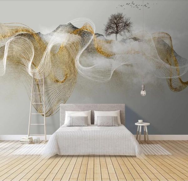

wallpapers dropship custom wallpaper mural modern zen light luxury abstract ink landscape background wall painting decorative