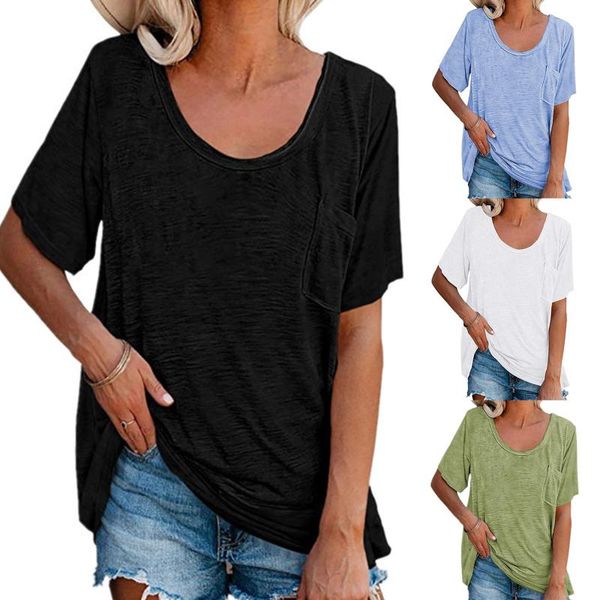 

women's t-shirt t-shirts women summer loose casual short sleeve o neck tee t shirts streetwear solid round ladies tees, White