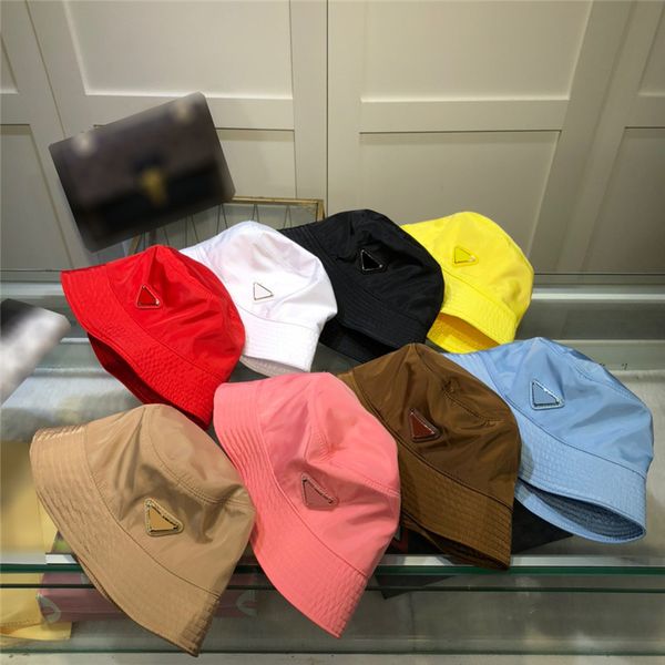 

men women designer bucket hat fashion summer triangle caps hats mens outdoor fitted fedora hat nylon casquette baseball cap, Blue;gray