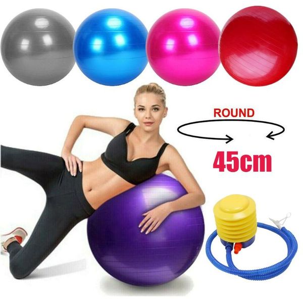

sport fitness yoga ball pvc smooth anti-explosion exercise gym pregnancy birthing anti burst core 45cm accessories