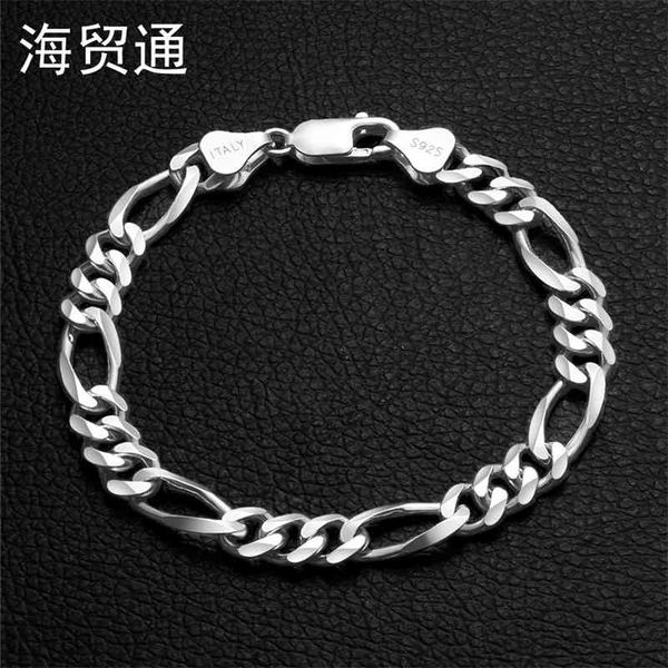 

925 sterling silver bracelet for men, Black