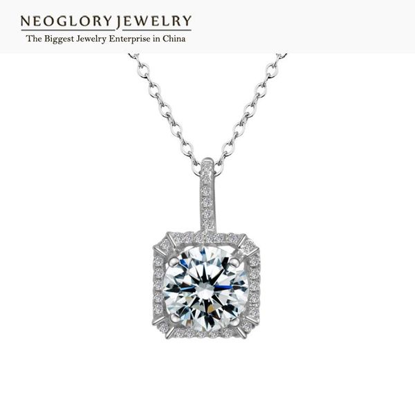

pendant necklaces neoglory long for women fashion jewelry 2021 birthday gifts j5 wst, Silver