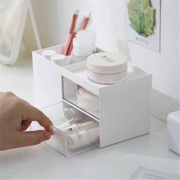 

plastic bathroom makeup organizer nordic storage box with drawers deskclassification cosmetic holder home accessories boxes & bins