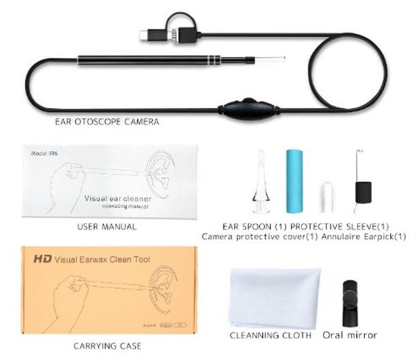 

cameras 3in1 5.5mm usb earpick endoscope for android otoscope ear camera